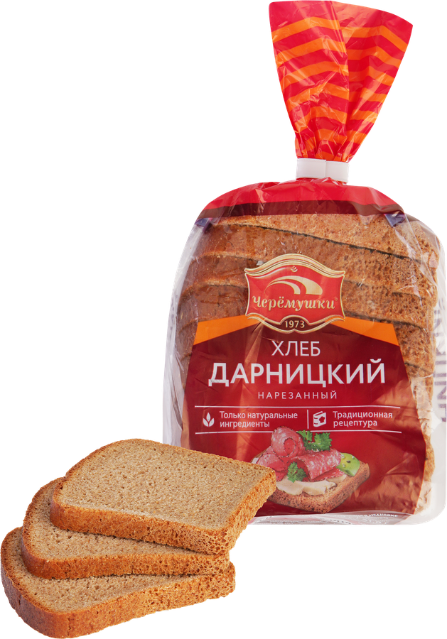 Хлеб ЧЕРЕМУШКИ Дарницкий, в нарезке, половинка, 340г
