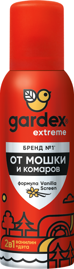 Аэрозоль-репеллент от мошки и комаров GARDEX Extreme, 100мл