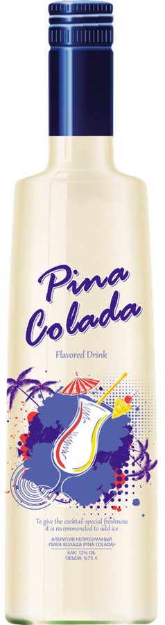 Ликер PINA COLADA эмульсионный, 15%, 0.75л