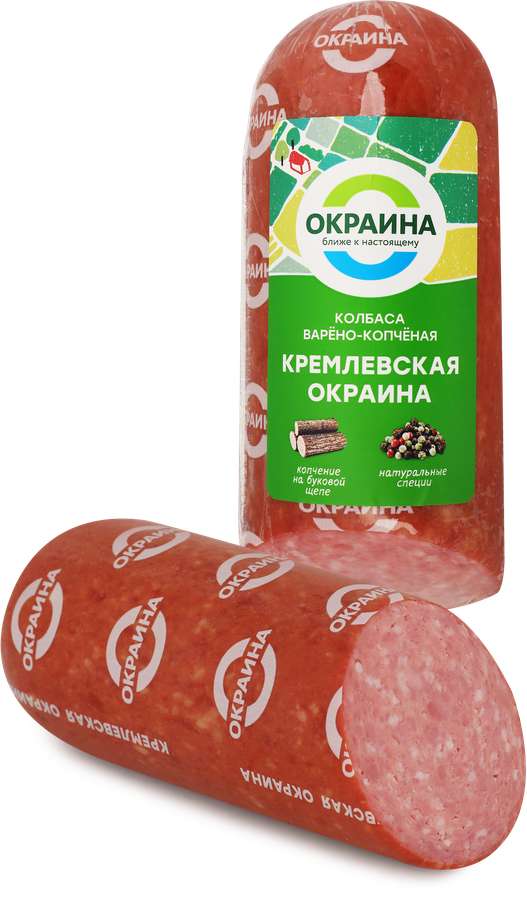 Колбаса копчено-вареная ОКРАИНА Кремлевская, весовая