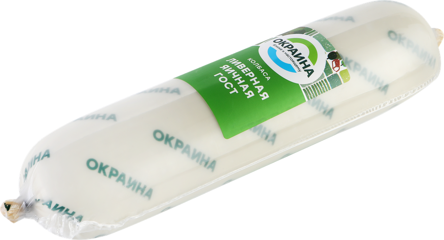 Колбаса ливерная ОКРАИНА яичная, категория А, 400г, предпросмотр