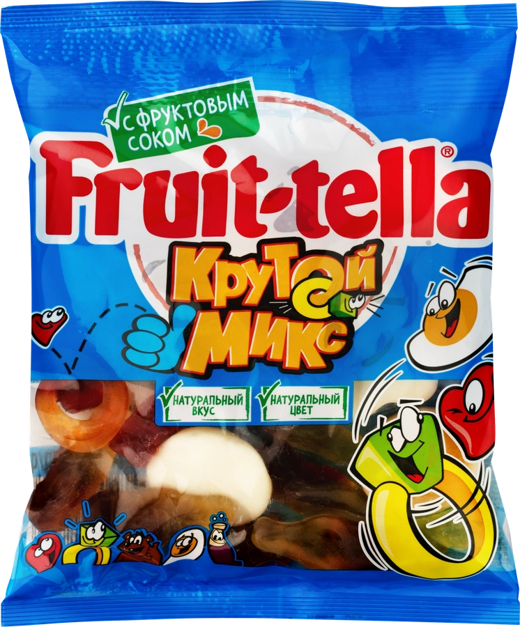 Мармелад жевательный FRUIT-TELLA Крутой микс, 70г