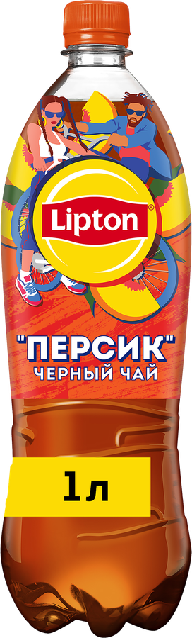 Напиток LIPTON Освежающий чай со вкусом персика негазированный, 1л