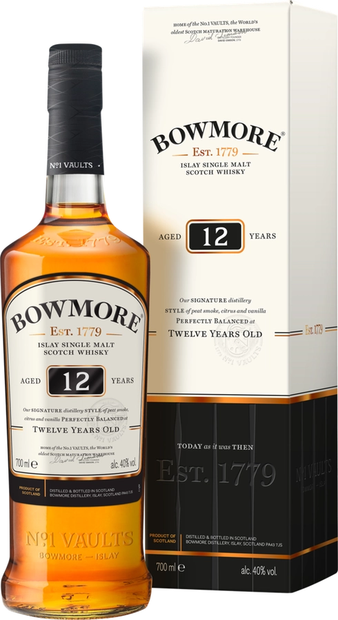 Виски BOWMORE 12 лет, 40%, п/у, 0.7л