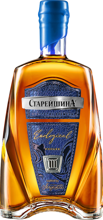 Коньяк СТАРЕЙШИНА 3 года 40%, 1л