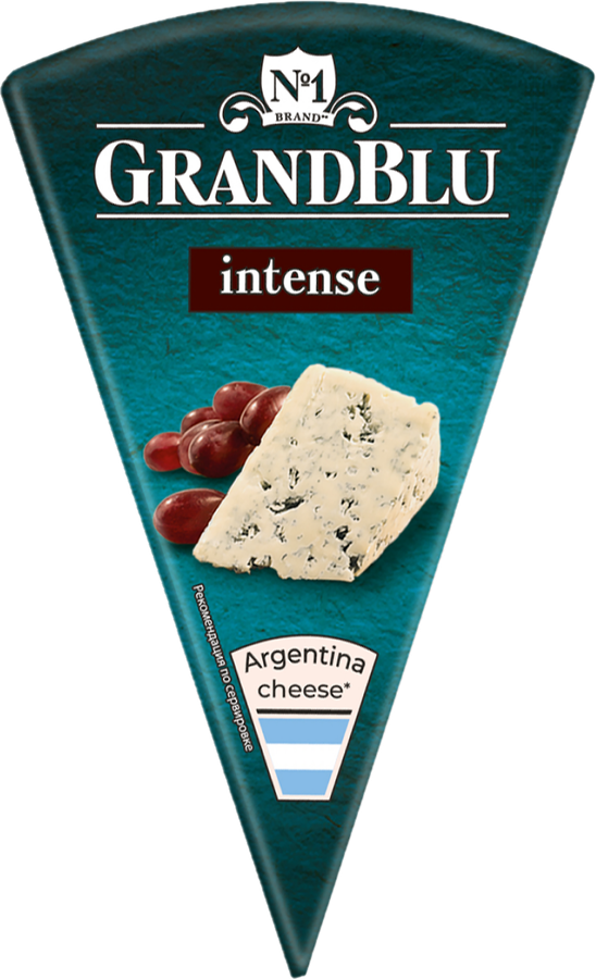 Сыр MILKANA GrandBlu Intense с голубой плесенью 50%, без змж, 100г