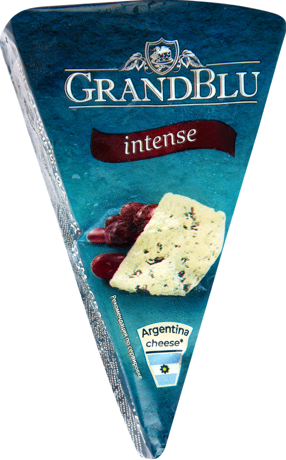 Сыр MILKANA GrandBlu Intense с голубой плесенью 50%, без змж, 100г