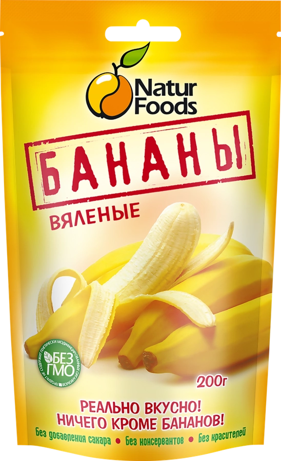 Бананы NATURFOODS вяленые, 200г