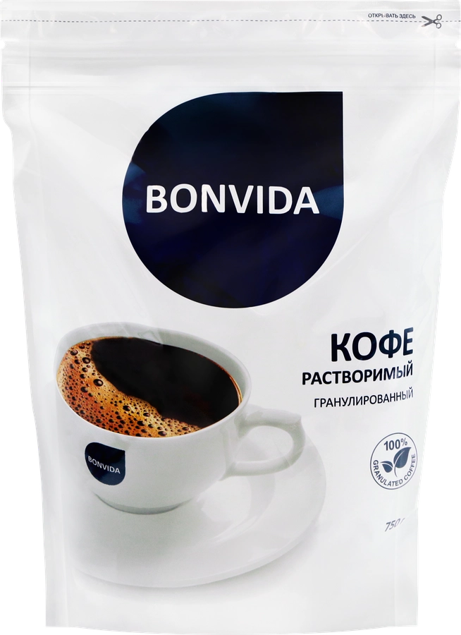 Кофе растворимый BONVIDA гранулированный, 750г