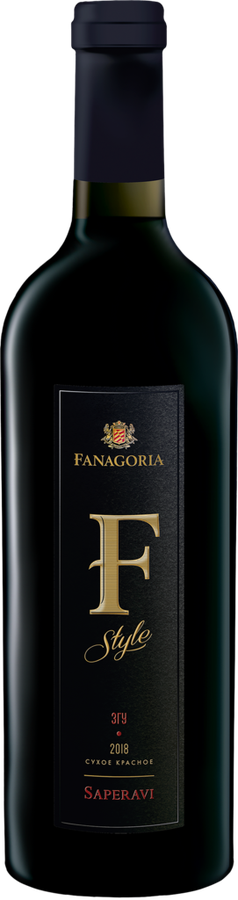Вино FANAGORIA F Style Саперави красное сухое, 0.75л