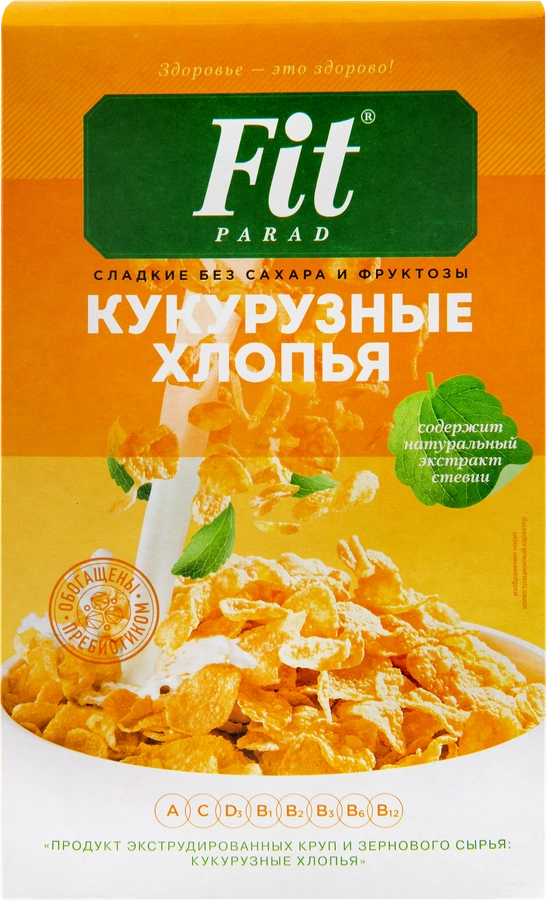 Хлопья кукурузные FITPARAD, 200г