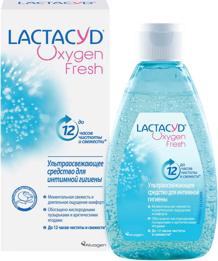 Средство для интимной гигиены LACTACYD Oxygen Кислородная свежесть, 200мл