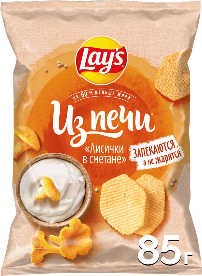 Чипсы картофельные LAY'S Лисички в сметане, 85г