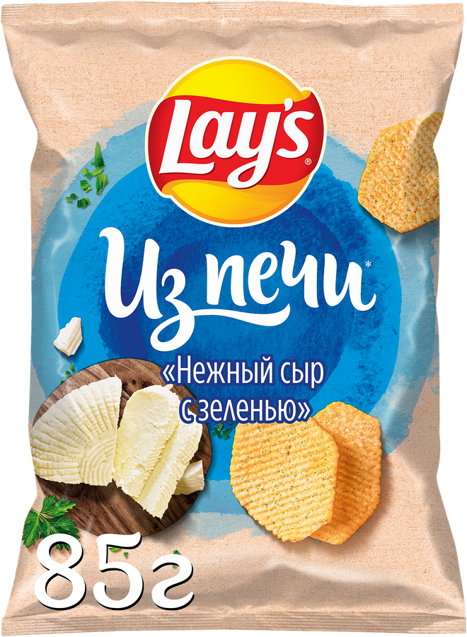 Чипсы картофельные LAY'S Нежный сыр с зеленью, 85г