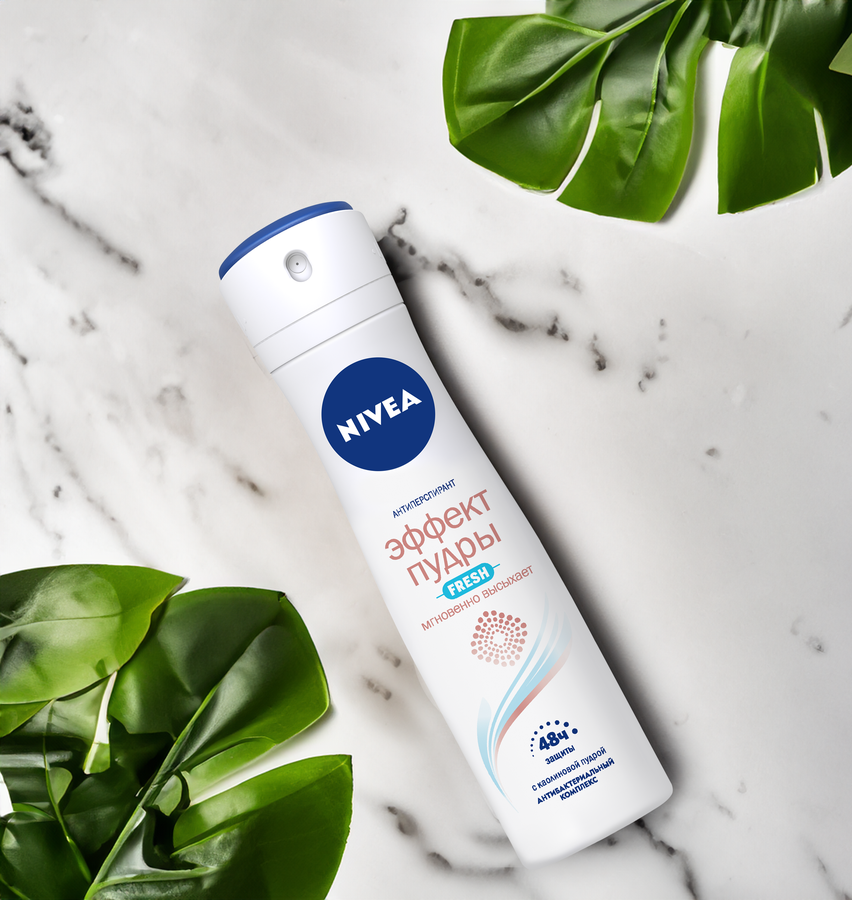 Дезодорант-спрей женский NIVEA Fresh Эффект Пудры, 150мл, предпросмотр