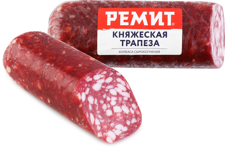 Колбаса сырокопченая РЕМИТ Княжеская Трапеза, весовая