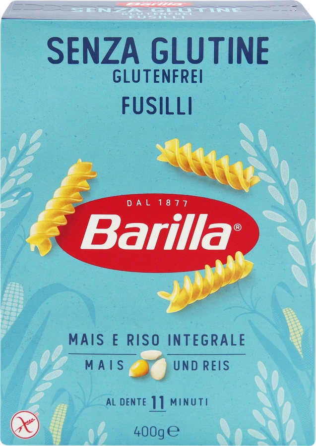 Макароны безглютеновые BARILLA Gluten Free Fusilli, 400г