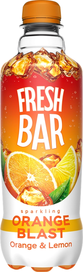 Напиток FRESH BAR Orange blast сильногазированный, 0.48л