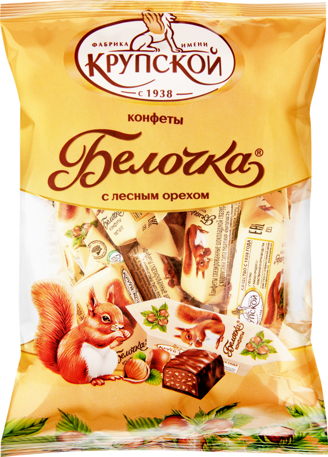 Конфеты Ф.КРУПСКОЙ Белочка, 200г
