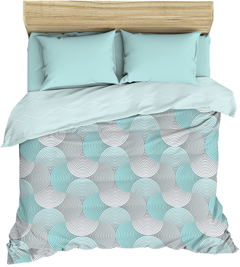 Набор наволочек HOME CLUB Illusion 70x70см, поплин, 2шт