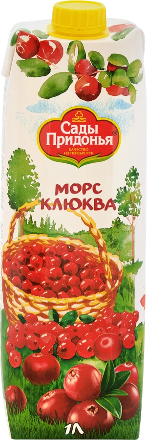 Морс САДЫ ПРИДОНЬЯ Клюква, 1л