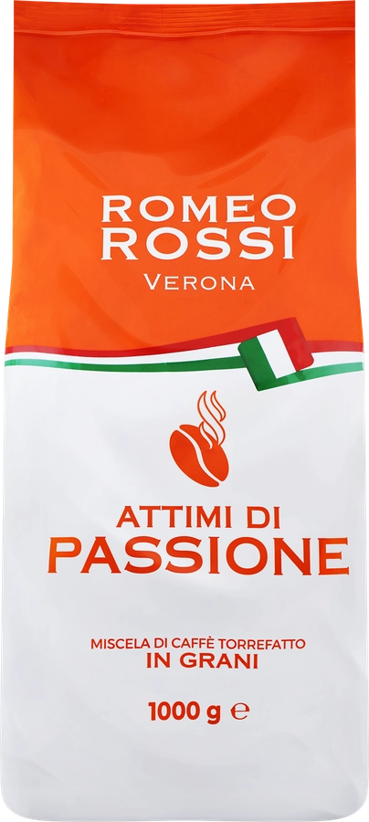 Кофе зерновой ROMEO ROSSI Caffe Attimi Di Passione, 1кг