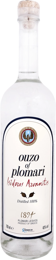 Напиток спиртной OUZO PLOMARI Isidros Arvanitis 40%, п/у, 0.7л