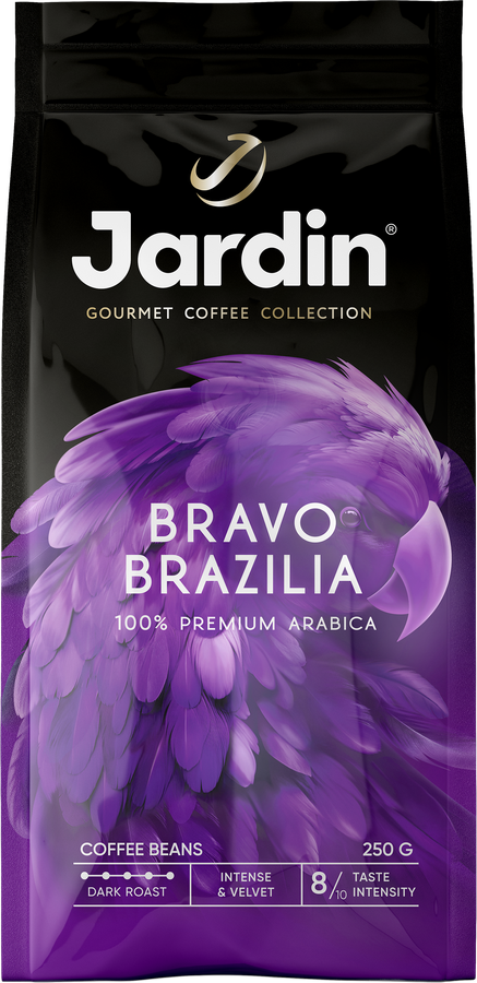 Кофе зерновой JARDIN Браво Бразилия, 250г