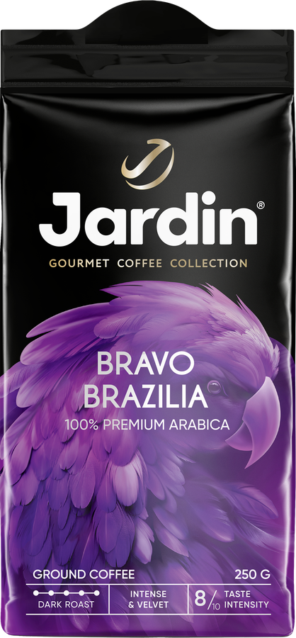 Кофе молотый JARDIN Bravo Brazilia жареный, 250г