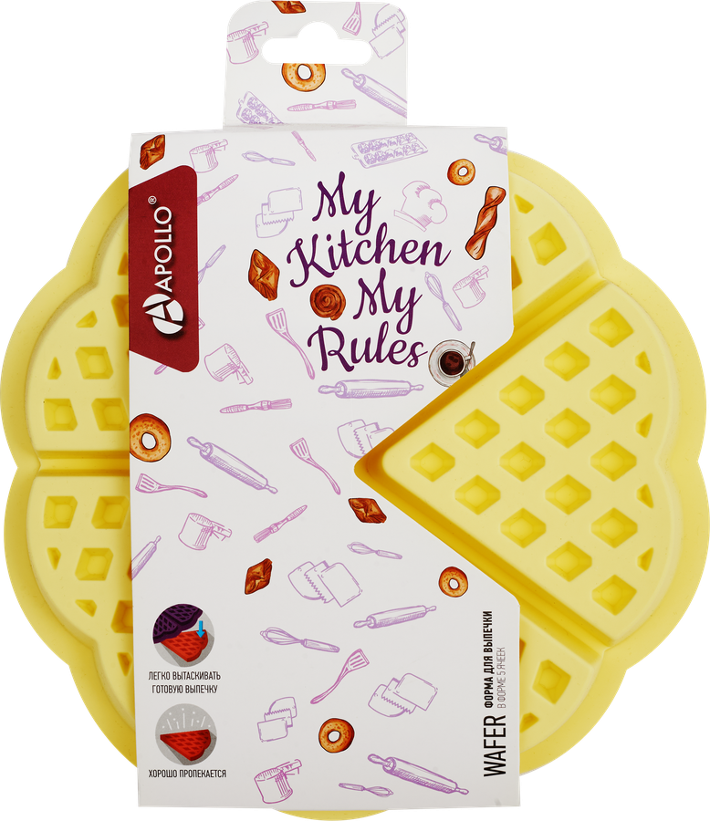 Форма для выпечки APOLLO Wafer, силикон