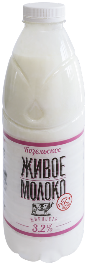 Молоко пастеризованное КОЗЕЛЬСКОЕ МОЛОКО 3,2%, без змж, 930г