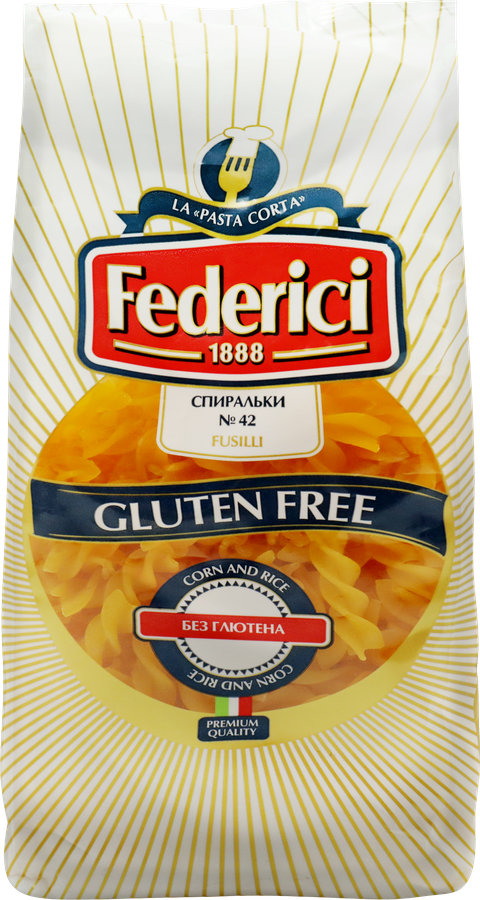 Макароны безглютеновые FEDERICI Спиральки, 400г