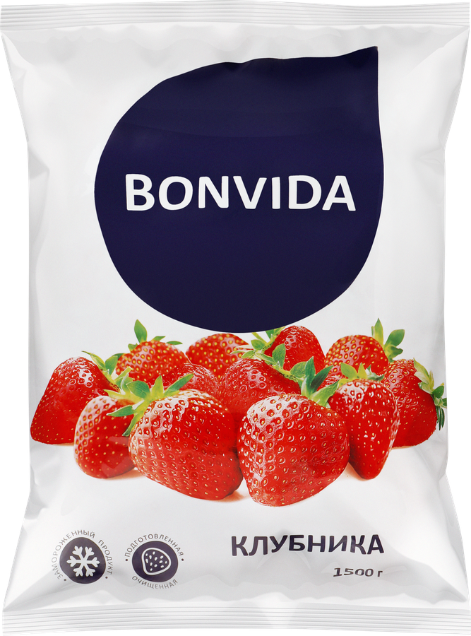 Клубника замороженная BONVIDA, 1,5кг