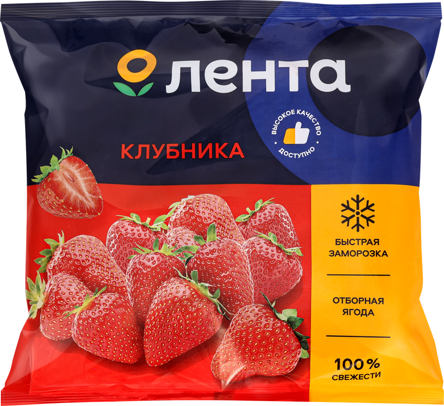 Клубника замороженная ЛЕНТА, 300г