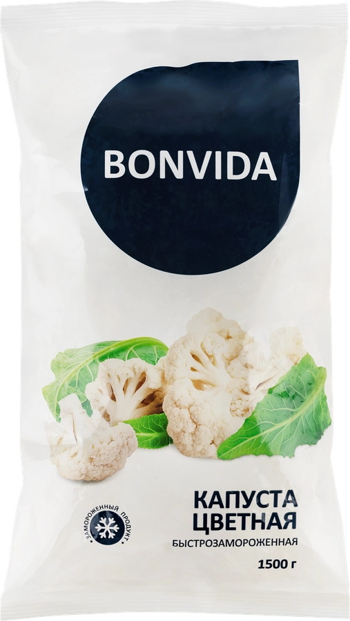 Капуста цветная замороженная BONVIDA, 1,5кг