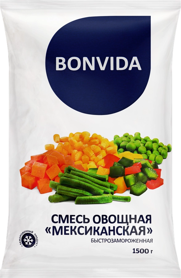 Смесь овощная BONVIDA Мексиканская, 1500г