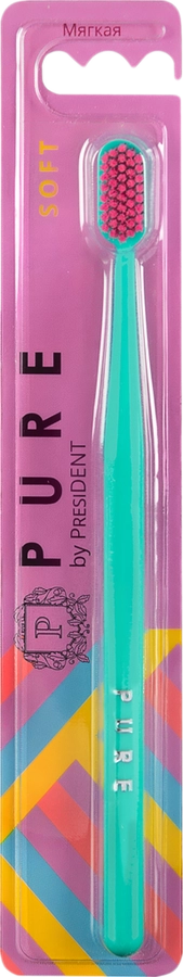 Зубная щетка PRESIDENT Pure by Soft, мягкая