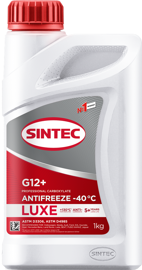 Антифриз SINTEC Antifreeze luxe G12+, 1кг