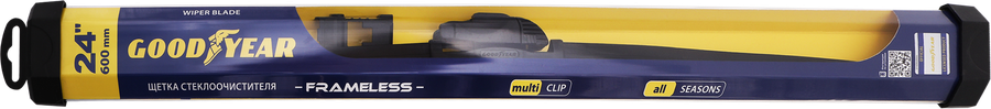 Щетка стеклоочистителя GOODYEAR Frameless бескаркасная 24/60см Арт. GY000424