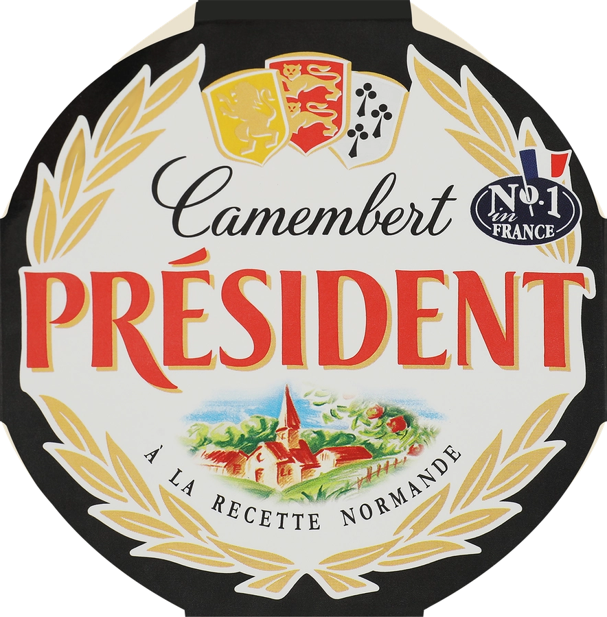 Сыр PRESIDENT Camembert с белой плесенью 45%, без змж, 125г