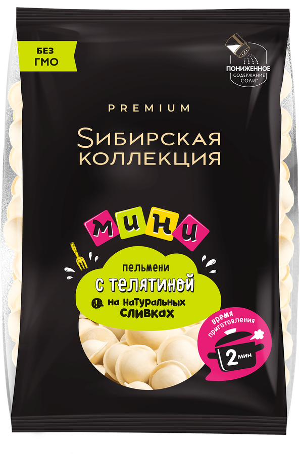 Пельмени СИБИРСКАЯ КОЛЛЕКЦИЯ Мини, категория Б, 700г