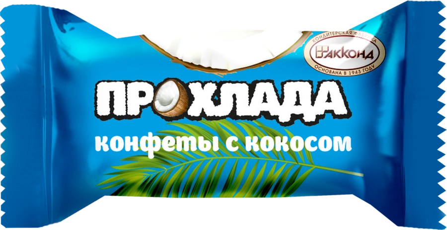 Конфеты АККОНД Прохлада с кокосом, весовые