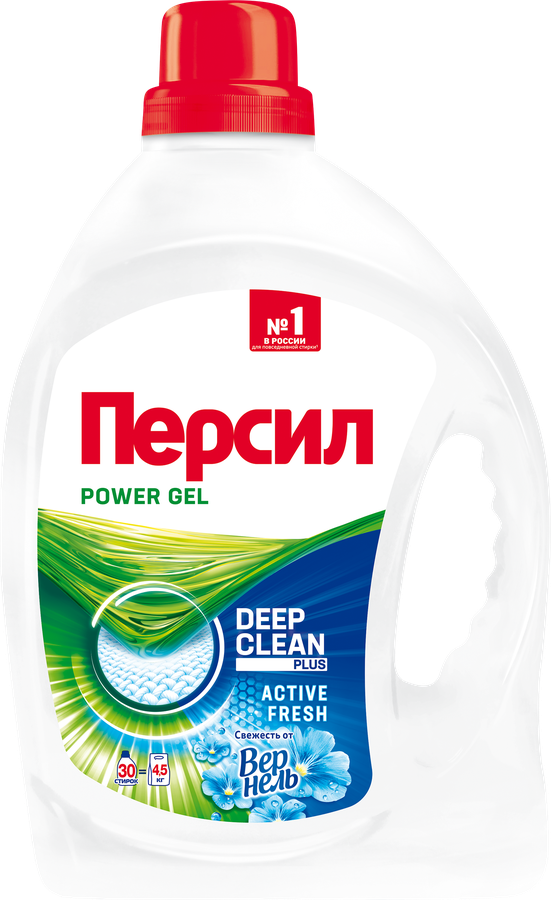 Гель для стирки белого белья ПЕРСИЛ Свежесть от ВЕРНЕЛЬ, 1.95л