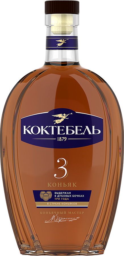 Коньяк КОКТЕБЕЛЬ 3 года, 40%, 0.5л