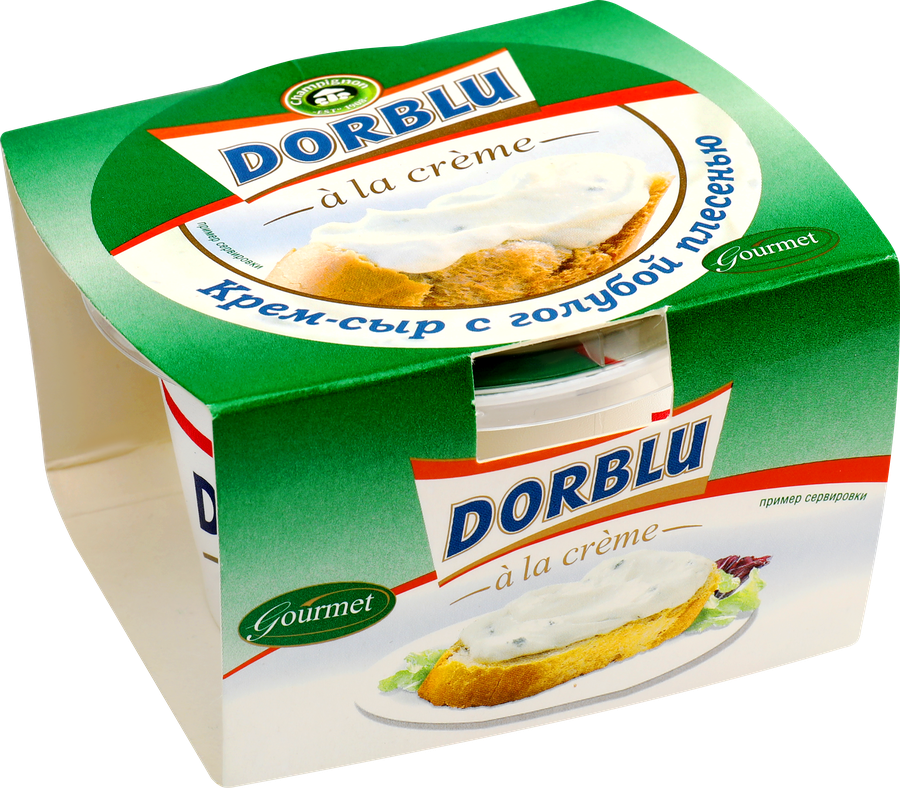 Крем-сыр DORBLU A la creme с голубой плесенью 65%, без змж, 80г, превью