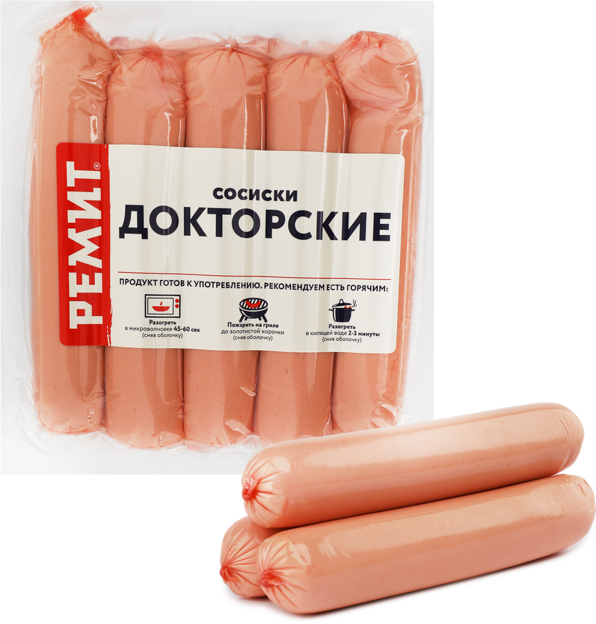 Сосиски РЕМИТ Докторские, 480г