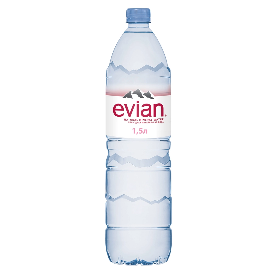 Вода минеральная EVIAN природная столовая негазированная, 1.5л