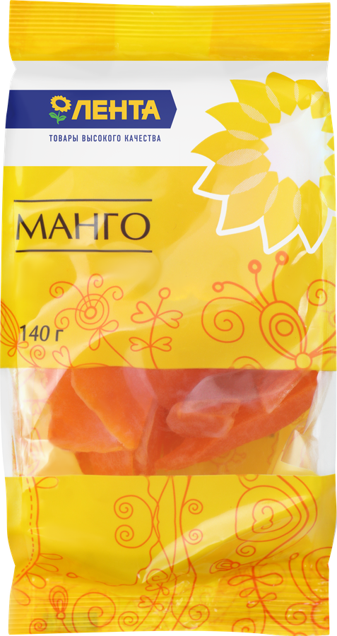 Цукаты ЛЕНТА Манго, 140г