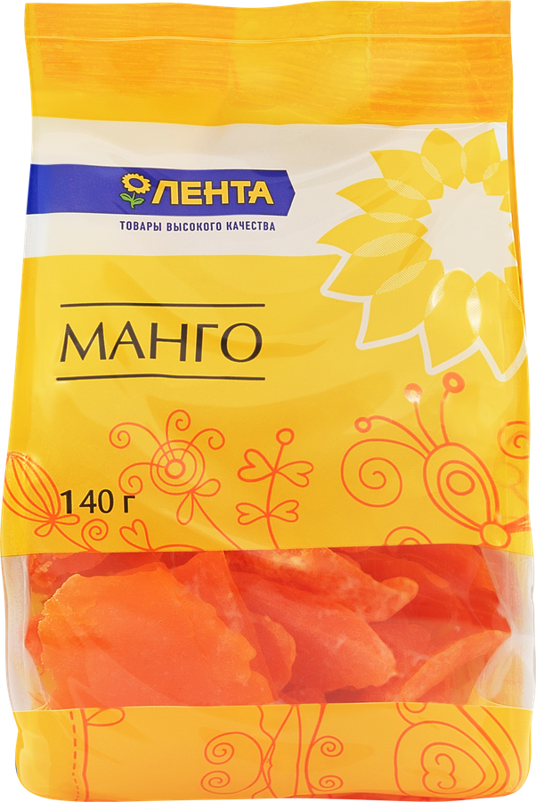 Цукаты ЛЕНТА Манго, 140г