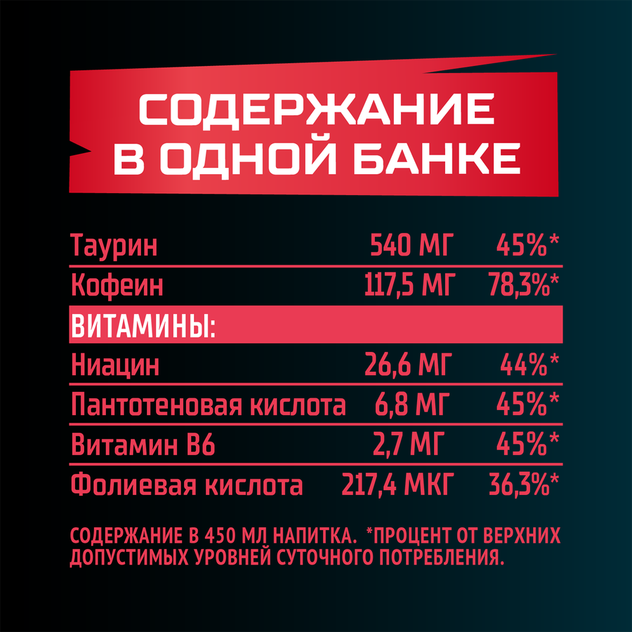 Напиток энергетический ФЛЭШ АП Energy Ягодный микс с кофеином и таурином газированный, 0.45л, предпросмотр